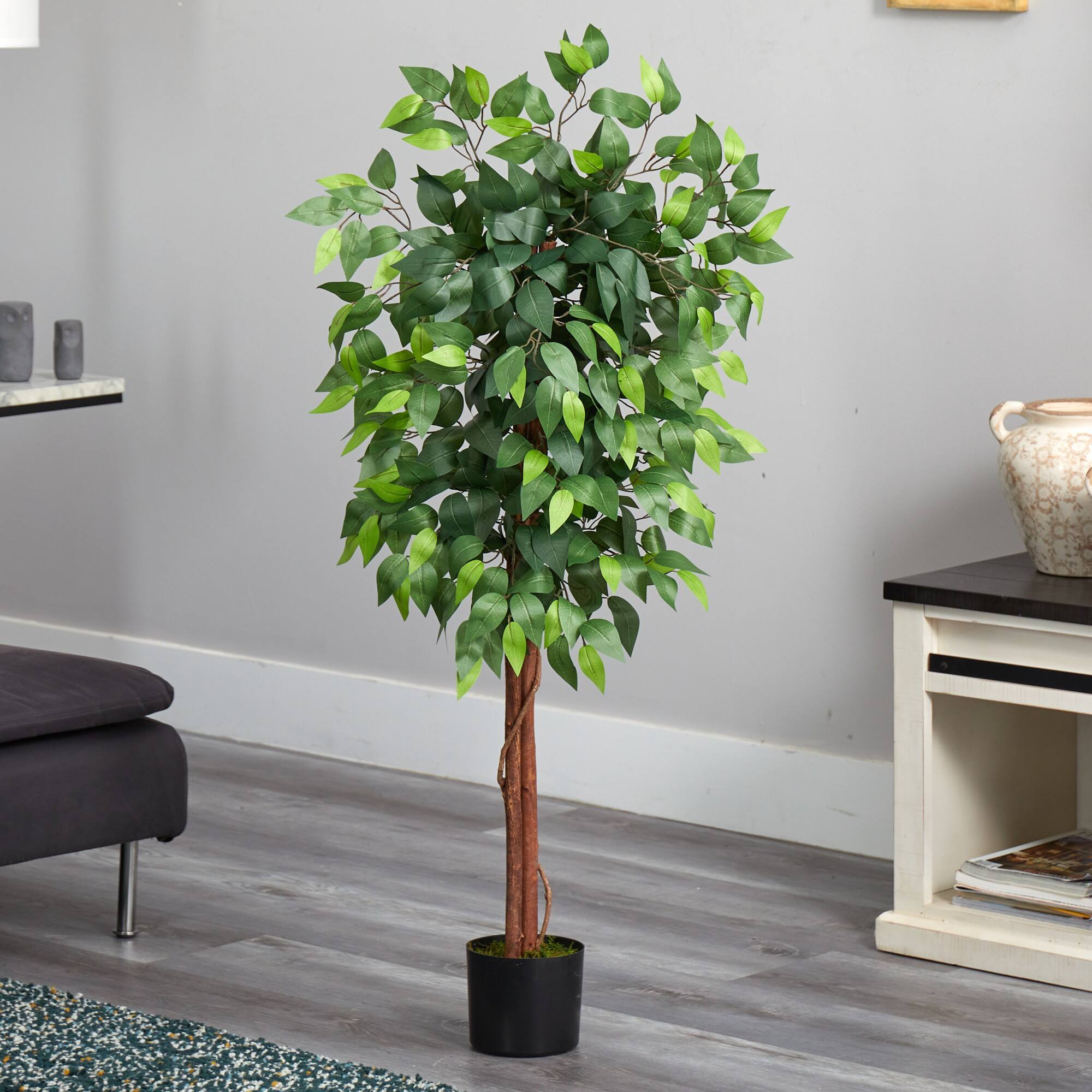 4ft. Artificial Double Trunk Ficus Tree
